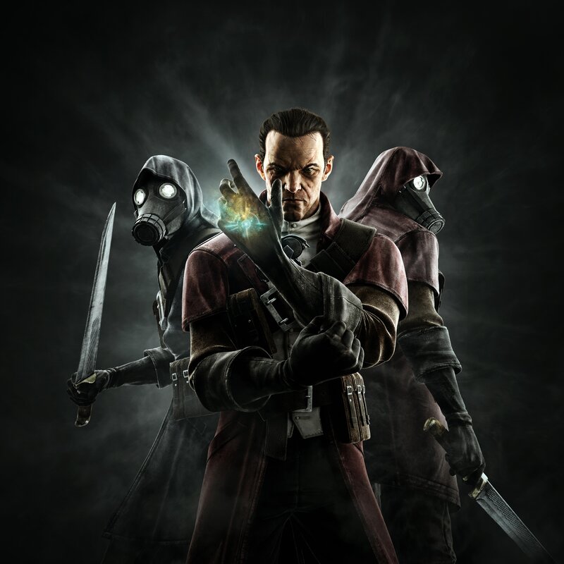 Dark character with glowing hand