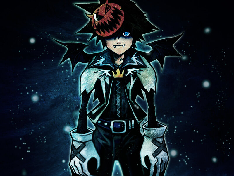 Dark character with mask and wings