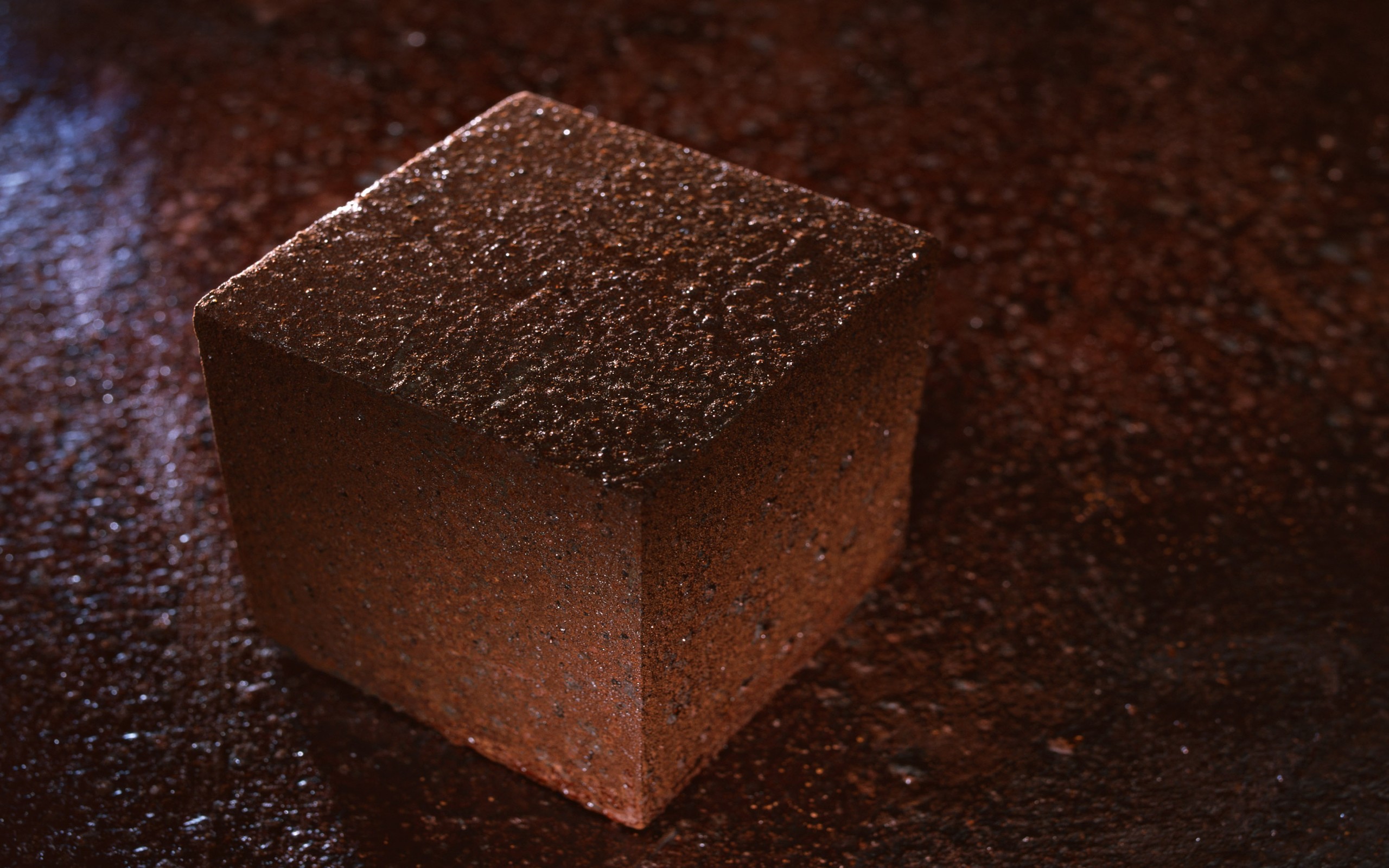 dark chocolate cube