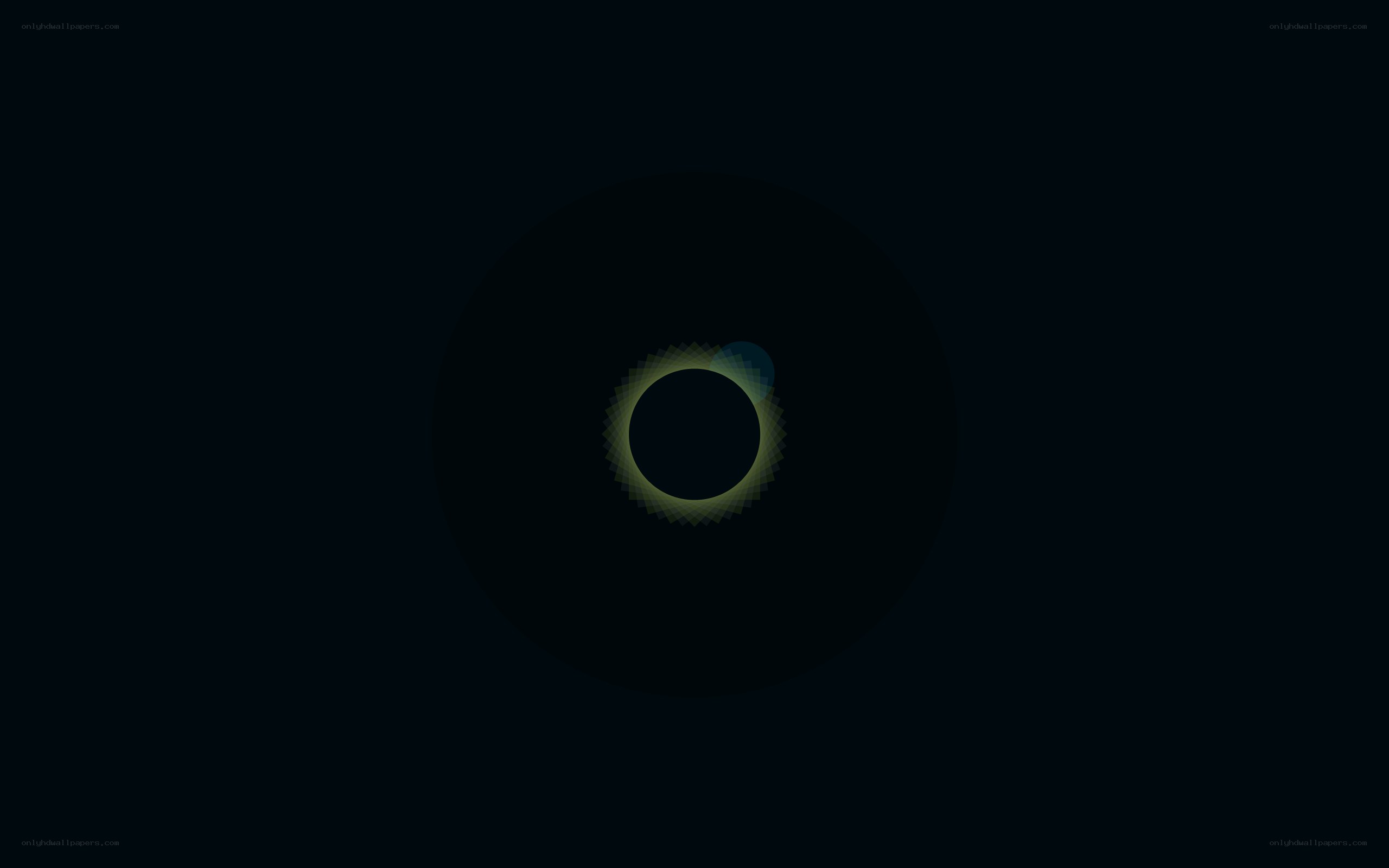 dark circle with glowing ring
