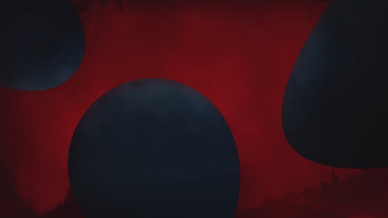 Dark Circles on Red Background