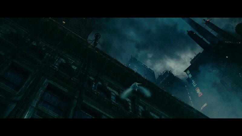 dark city at night
