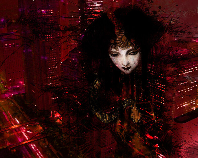 dark city goddess art
