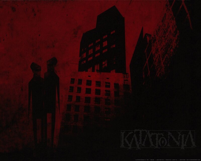 dark city with silhouettes