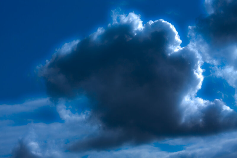 Dark Cloud in Blue Sky