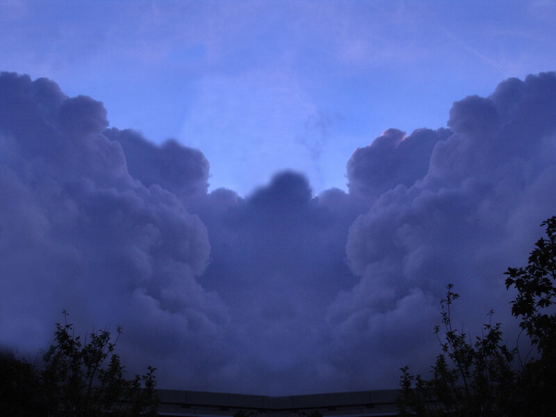 Dark Clouds at Dusk — Blue