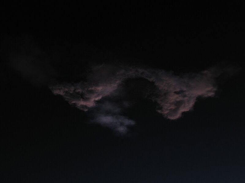 dark clouds at night