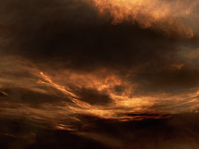 Dark Clouds at Sunset — Orange