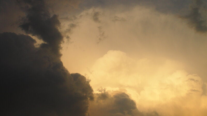Dark Clouds at Sunset — Yellow