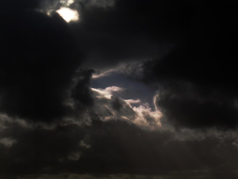 Dark Clouds in Sky — Black, Dramatic, Night