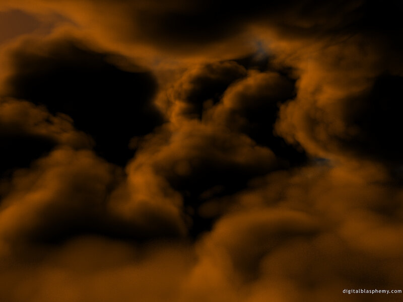 Dark Clouds in Sky — Black, Dramatic