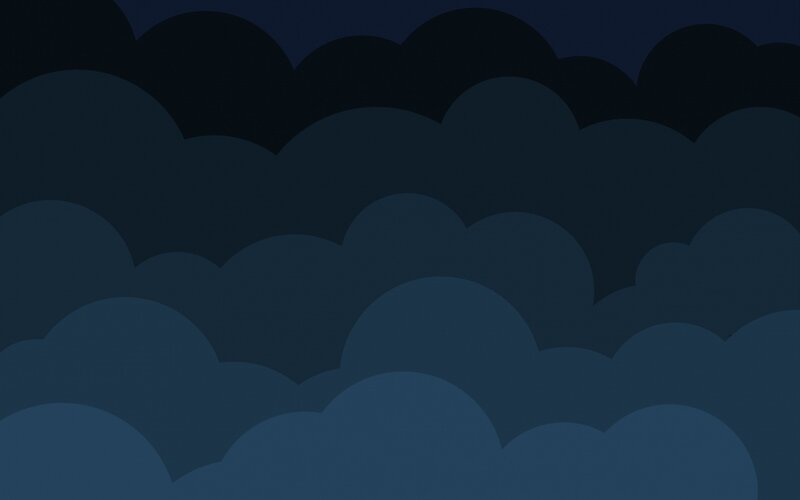 Dark Clouds in Sky — Blue, Dramatic