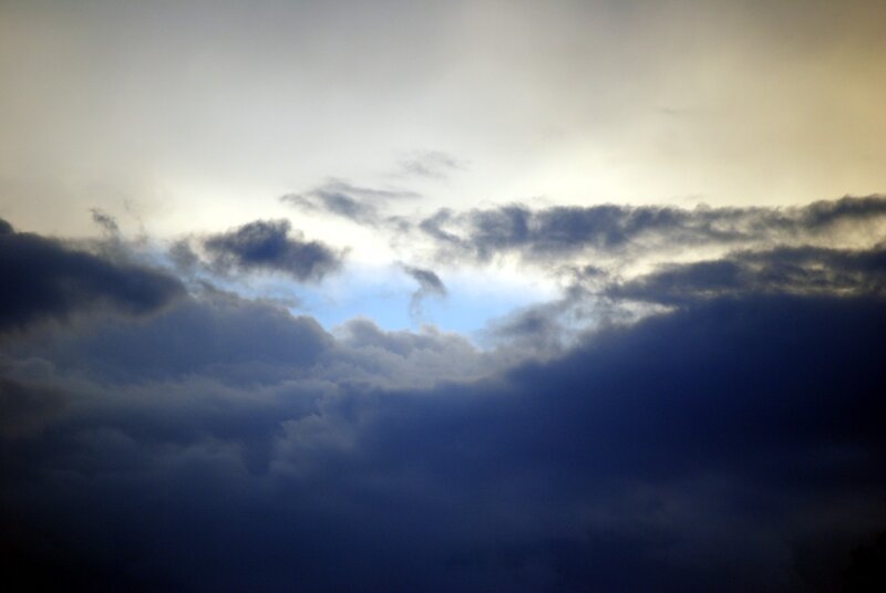Dark Clouds in Sky — Gray, Dramatic, Sunset