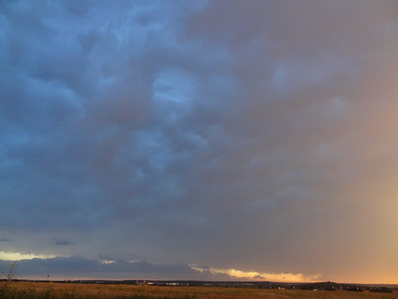 Dark Clouds over Field