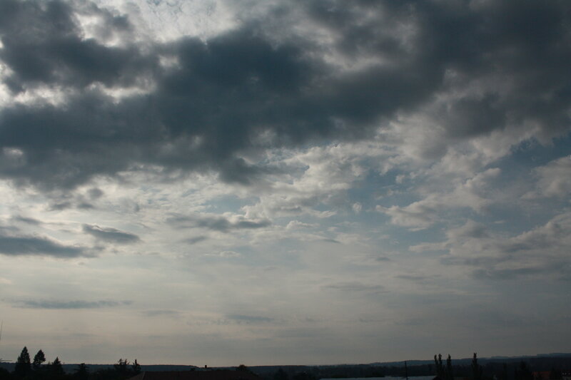 Dark Clouds over Landscape