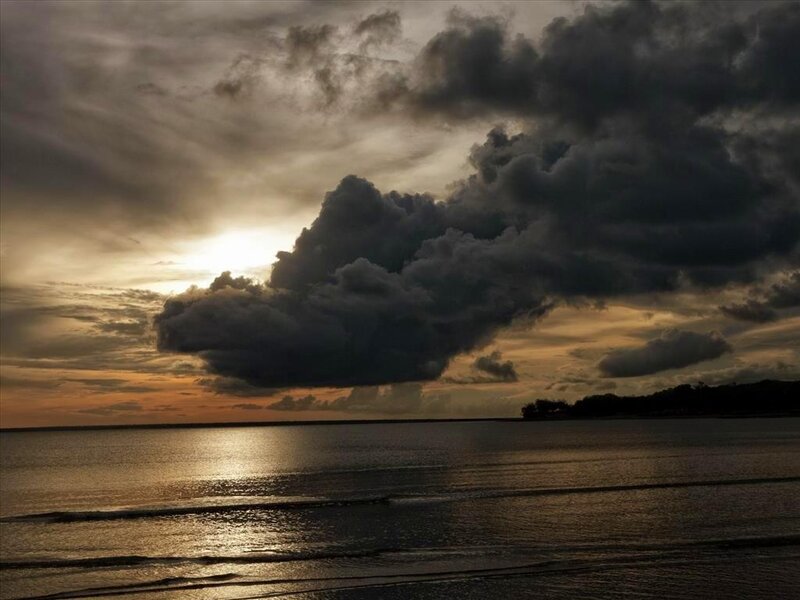 Dark Clouds over Ocean — Gray