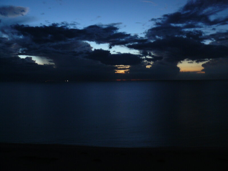 Dark Clouds over Ocean