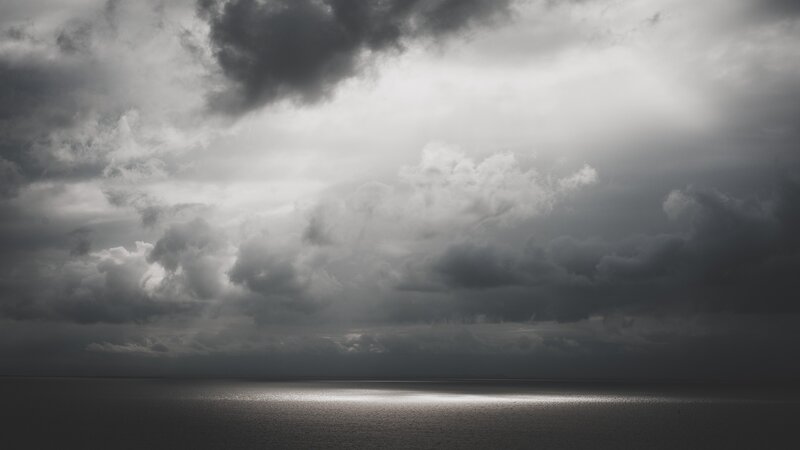 Dark Clouds over Sea