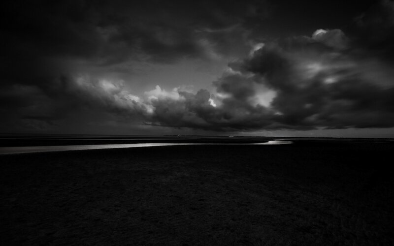 Dark Clouds over Wetland