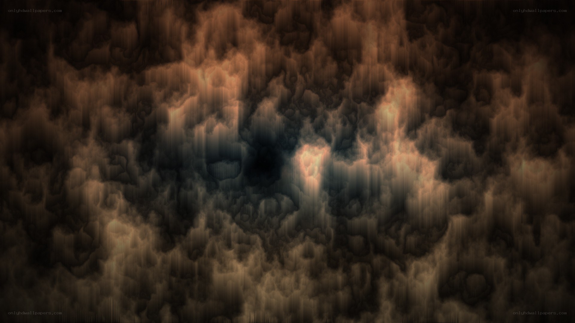 dark clouds with glowing center