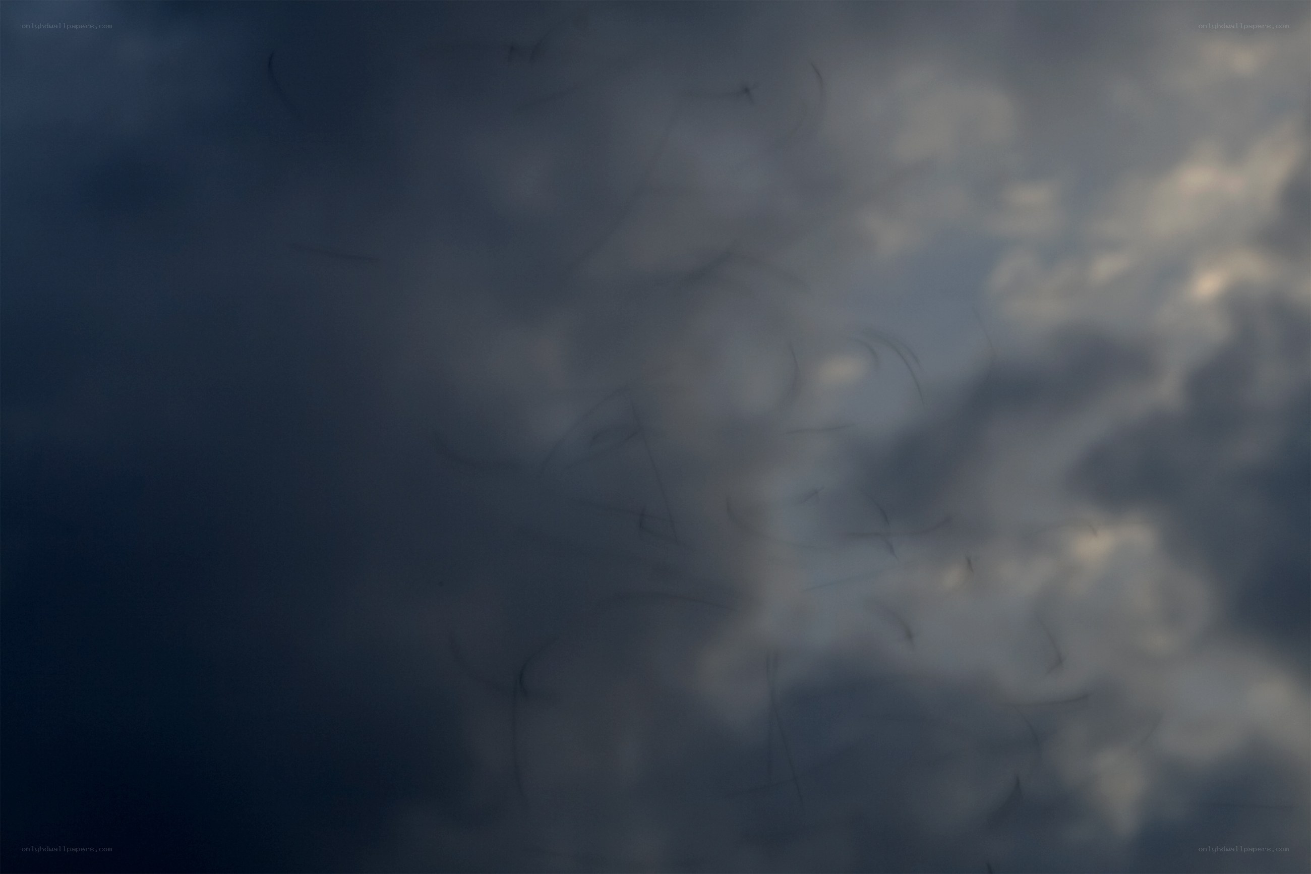 dark clouds with hair strands