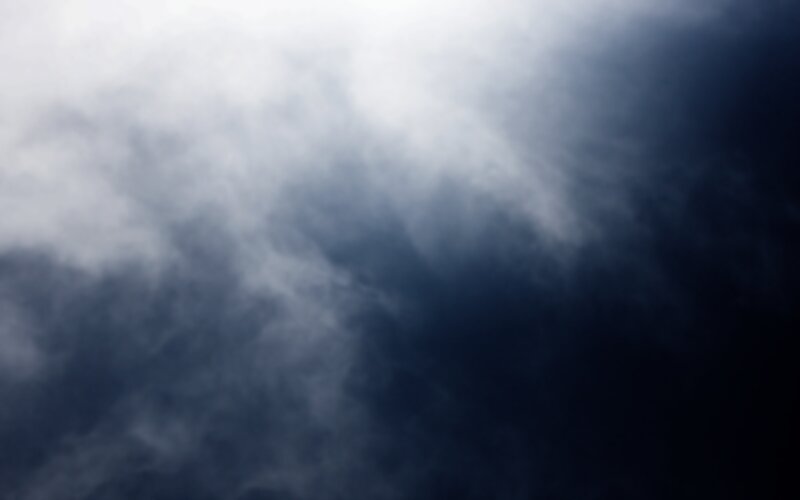 dark clouds with light rays
