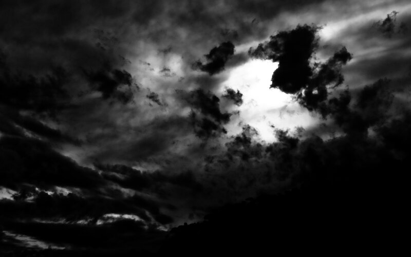 Dark clouds with moonlight