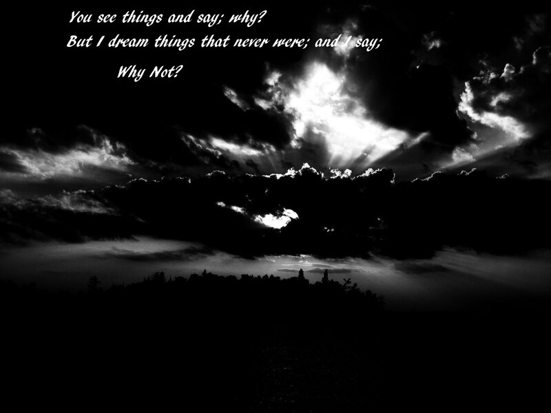 Dark Clouds with Sunbeams — Black