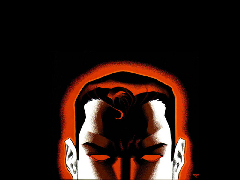 dark comic book character portrait