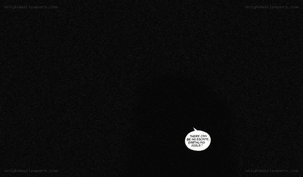 dark comic panel with speech bubble