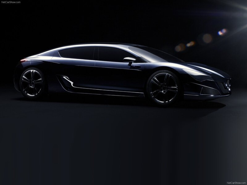 dark concept car side profile