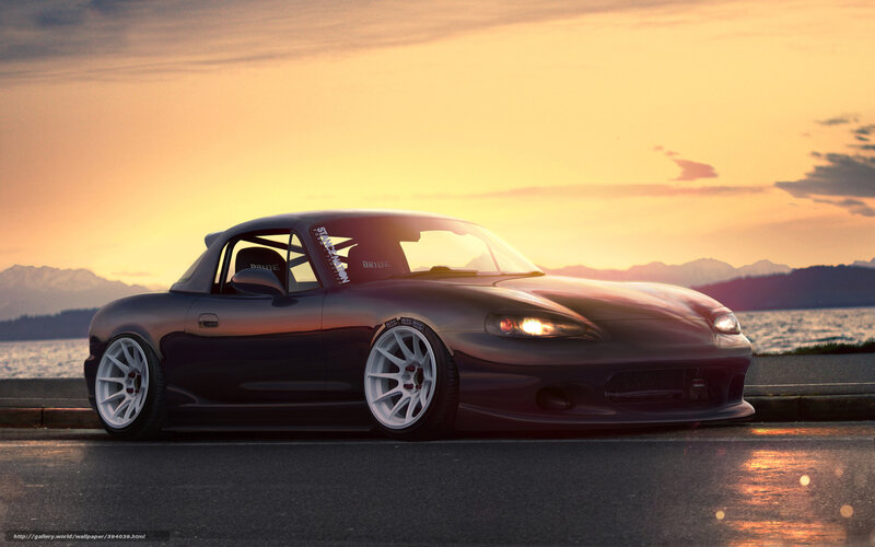 Dark Convertible Sports Car
