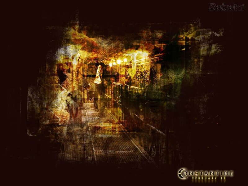 dark corridor with figure