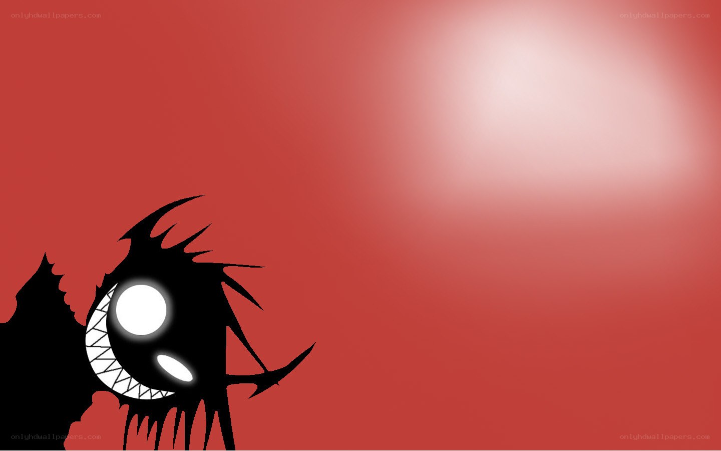 dark creature eye on red