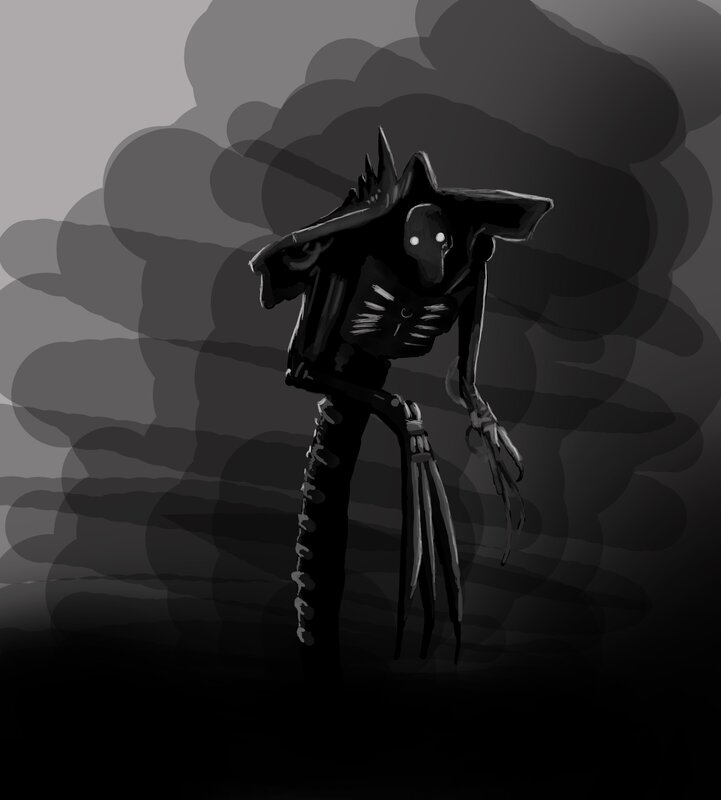 dark creature in shadow