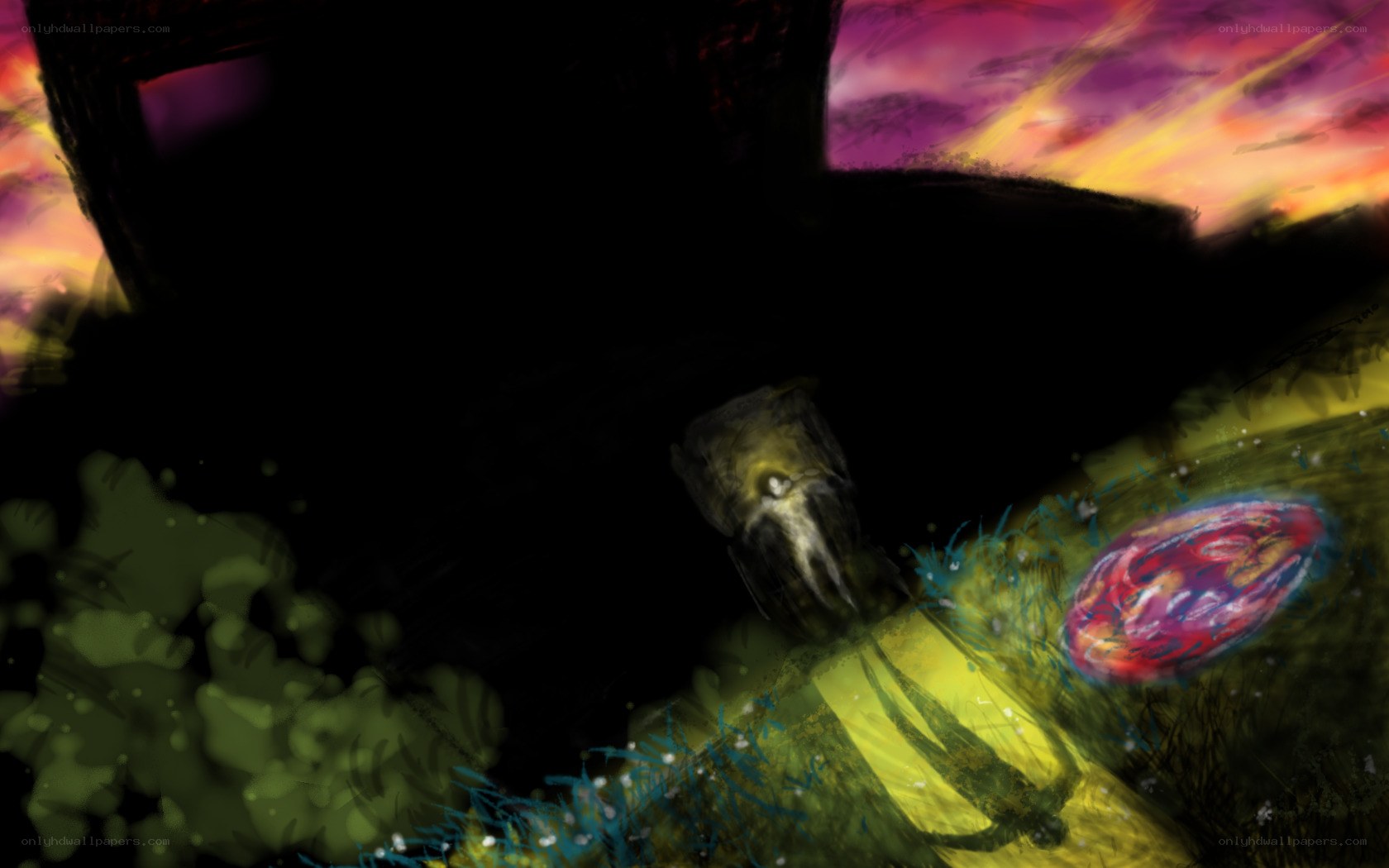 dark creature in twilight