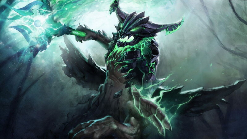 Dark Creature with Green Energy