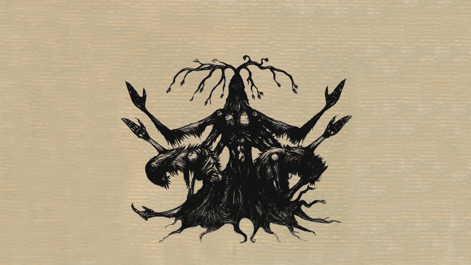 Dark creature with multiple arms
