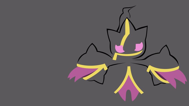 Dark Creature with Pink Eyes