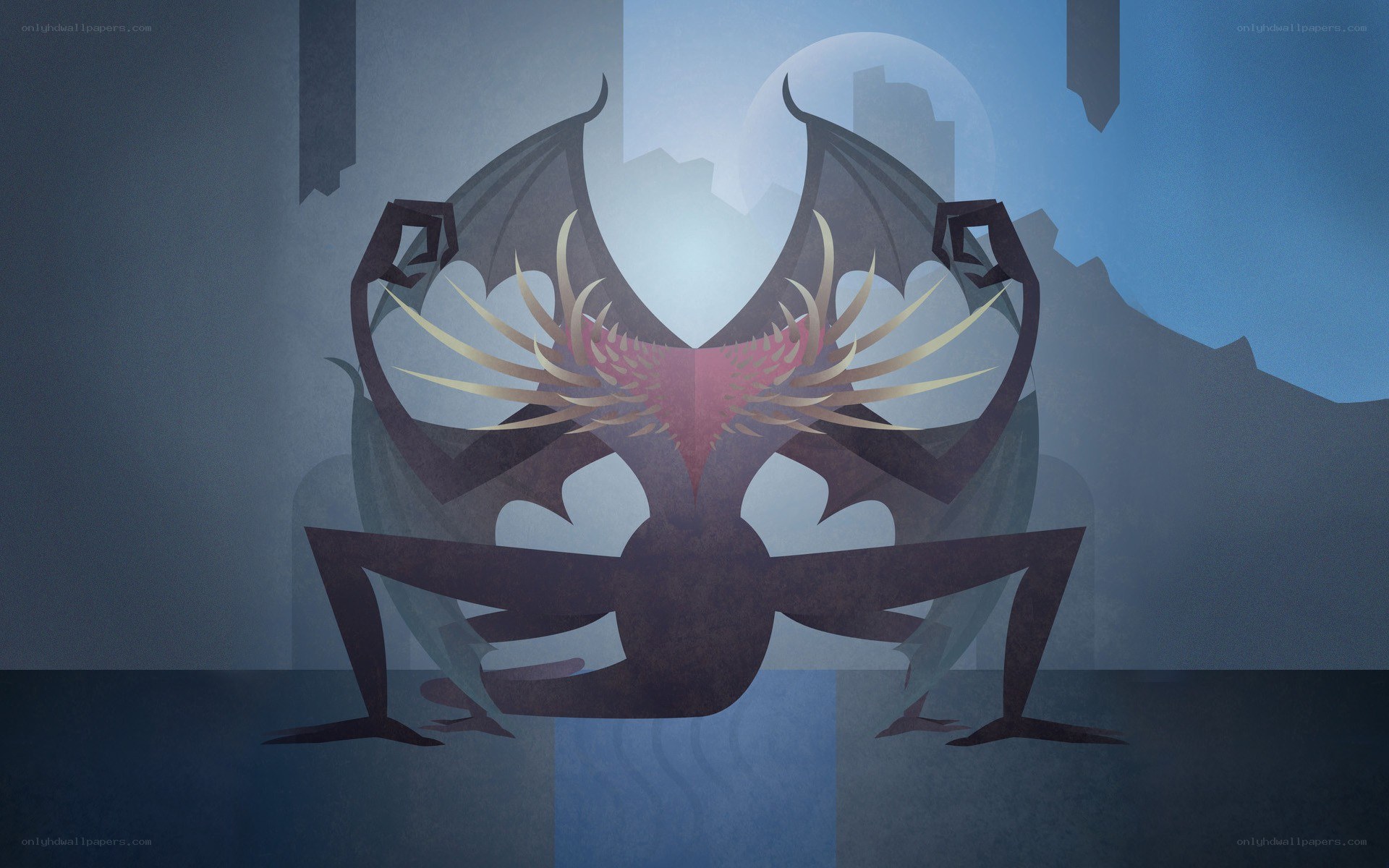 dark creature with wings