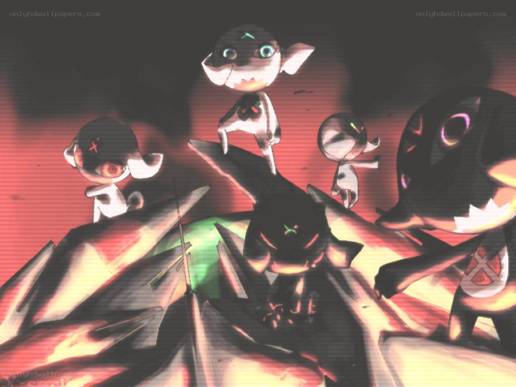 Dark creatures in a digital landscape