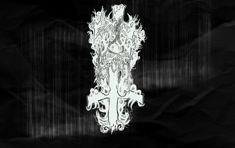 dark cross illustration