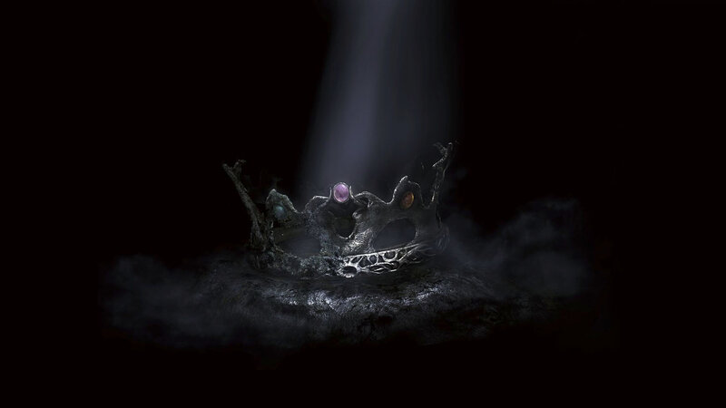dark crown in mist
