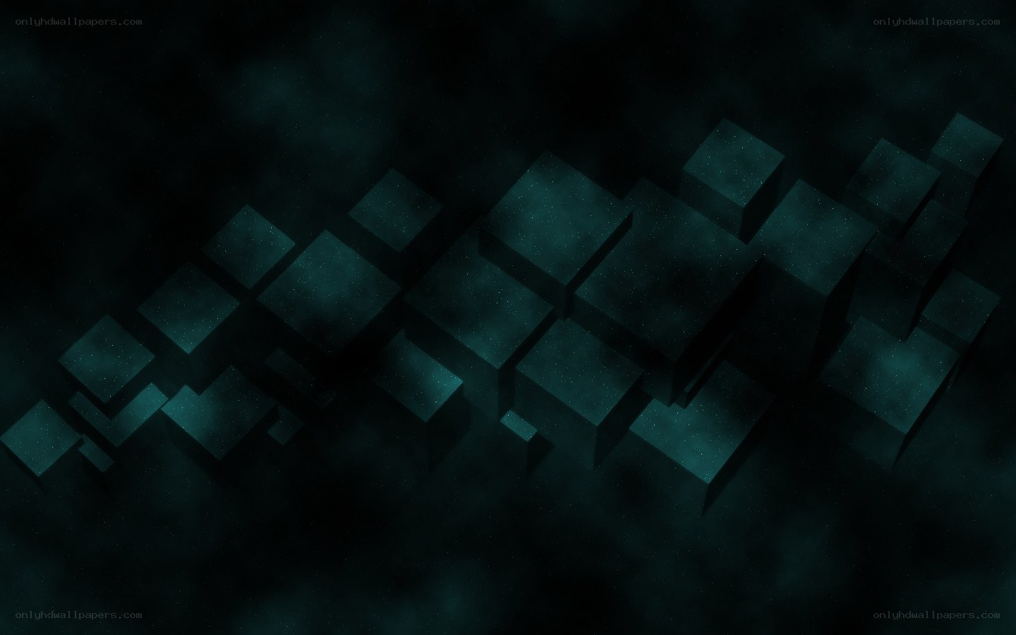 dark cubes in space