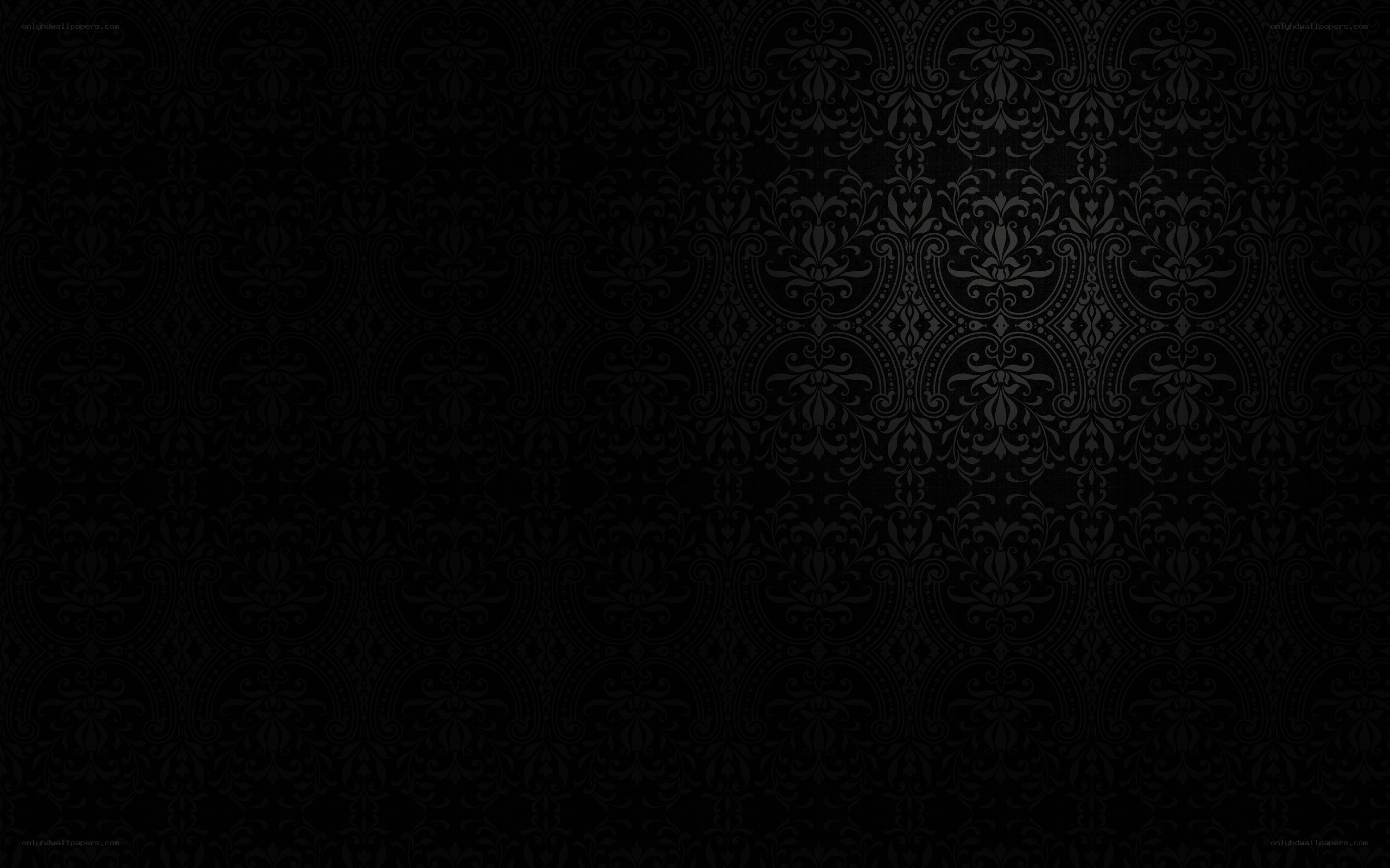 dark damask pattern