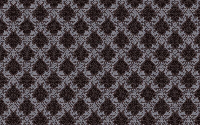 dark damask pattern