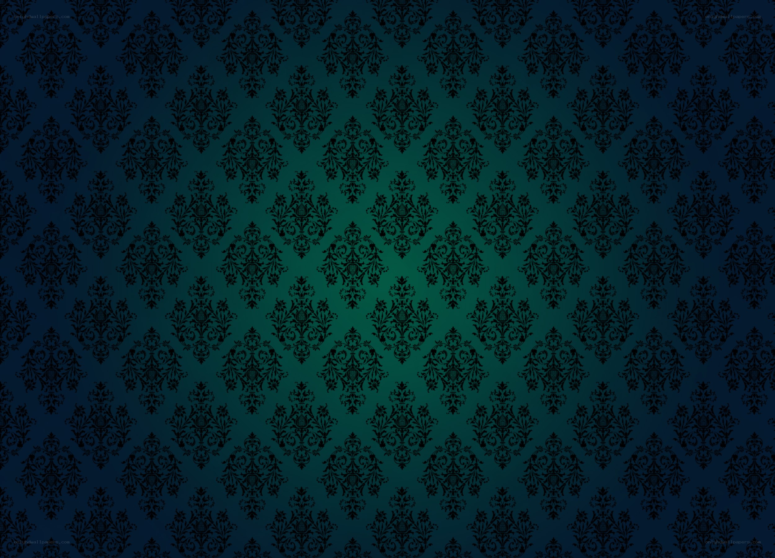 dark damask pattern background