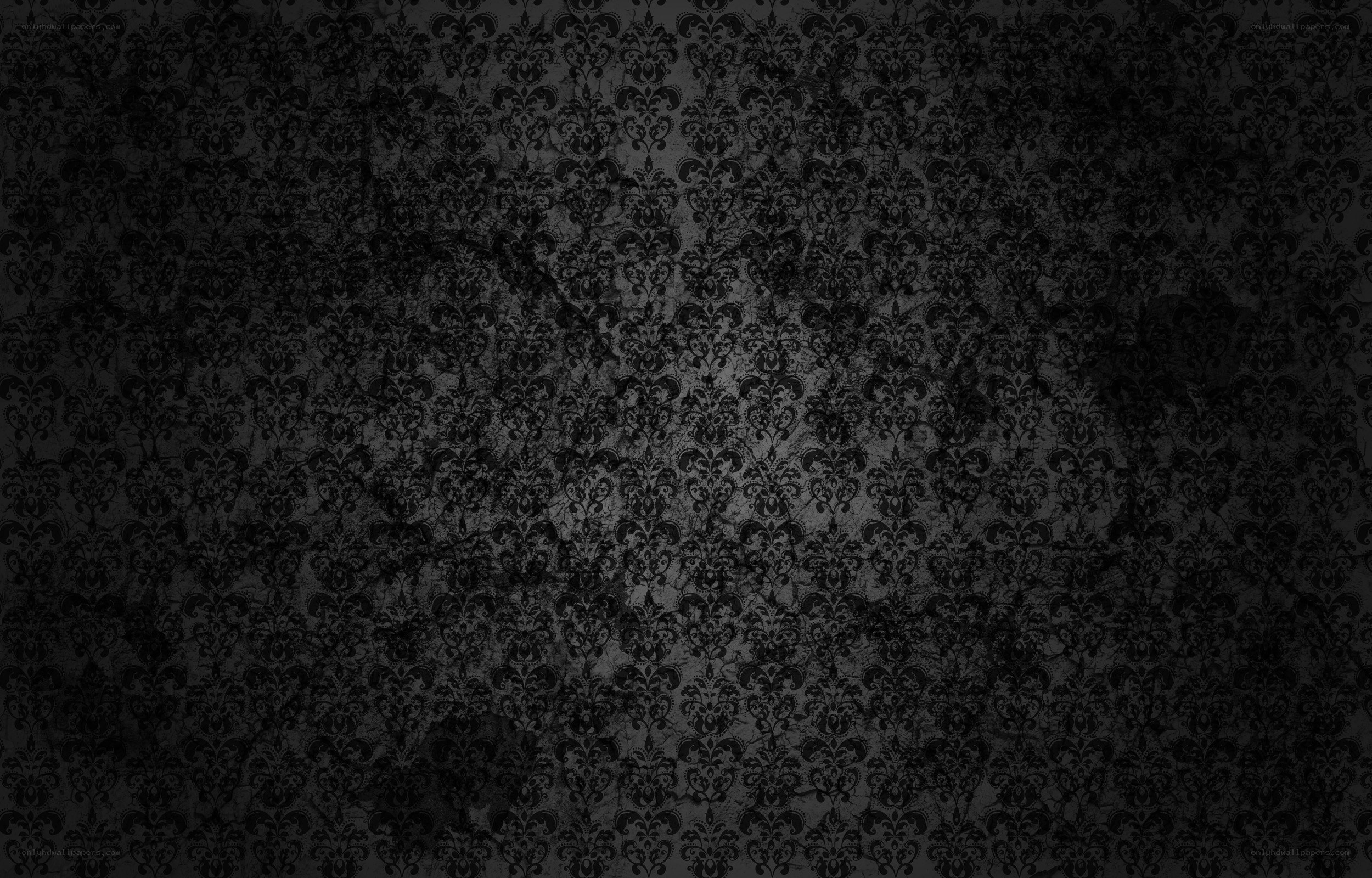 dark damask pattern background