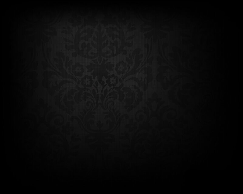 Dark Damask Pattern — Black, Digital Art, Flowers