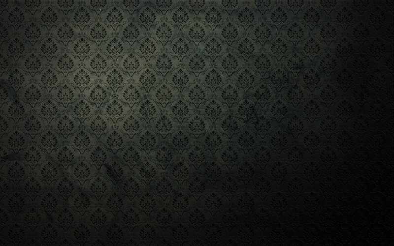 Dark Damask Pattern — Black, Digital Art, Texture